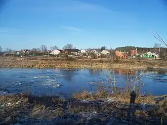 Деревня Ковригино у берега Клязьмы (юго-восточная часть)