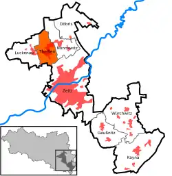 Тайсен на карте городского округа