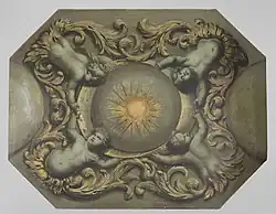 Деталь росписи плафона. Между 1666 и 1695. Дерево, масло. Рейксмюсеум, Амстердам