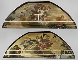 Детали росписи плафона. Между 1666 и 1695. Дерево, масло. Рейксмюсеум, Амстердам