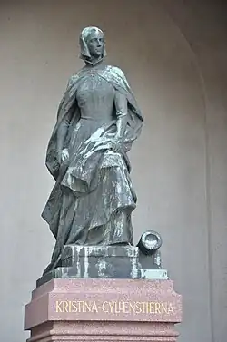 Памятник шведской национальной героине Кристине Юлленшерна. Стокгольмский дворец