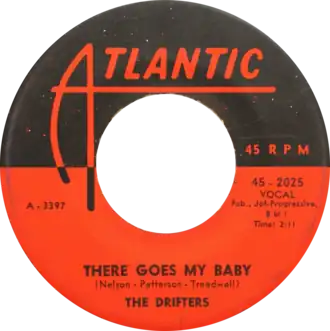 Обложка сингла The Drifters «There Goes My Baby» (1959)