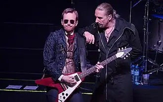 Кристофер Йонссон и Томас Викстрём  на концерте в Бразилии