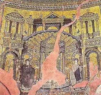 Мозаика святые Онисифор и Порфирий