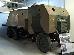 Британский эрзац-броневик "Бизон" с бетонной бронёй