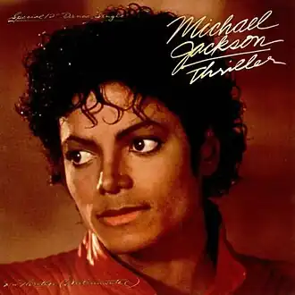 Обложка сингла Майкла Джексона «Thriller» (1983)