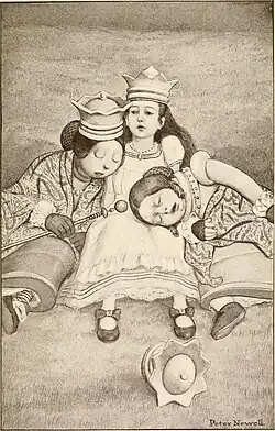 Питер Ньюэлл. Алиса и королевы, 1902