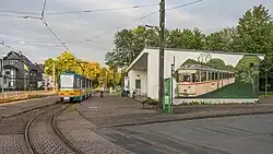 Конечная трамвайная остановка