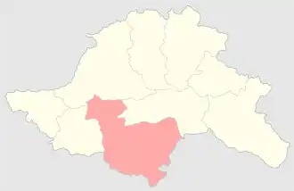 Борчалинский уезд на карте