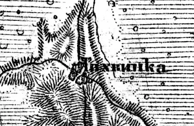 Деревня Тихвинка на карте 1919 года