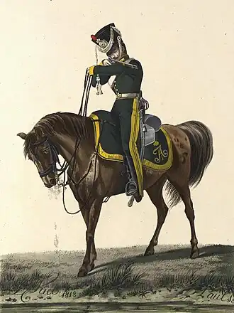 Рядовой Тираспольского конноегерского полка, 1820