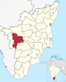 Тируппур на карте