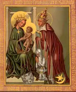 Надгробная таблица польского рыцаря ок. 1425