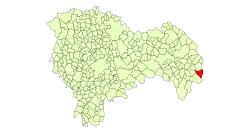 Расположение муниципалитета на карте провинции