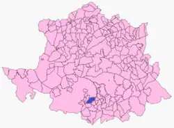 Расположение муниципалитета Торремоча на карте провинции