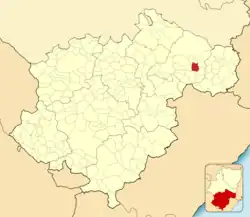 Расположение муниципалитета на карте провинции