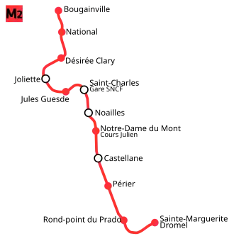 Схема первой линии Марселя