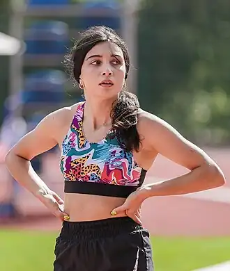 Ламия Велиева во время тренировки перед стартом Паралимпийских игр 2024 в Париже