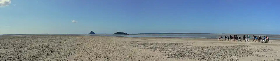 Переправа на берег Мон-Сен-Мишель из Бек-д'Андэн.