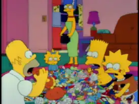 Симпсоны объедаются конфетами