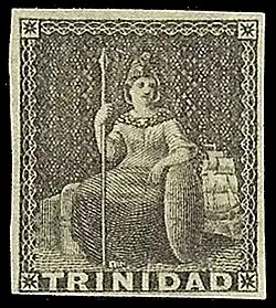 1852: 1 пенни, без указания номинала (Sc #4a)