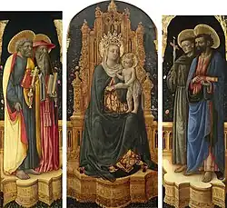 Tриптих Моисея. Между 1440 и 1446. Условная реконструкция разрозненных частей