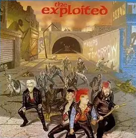 Обложка альбома The Exploited «Troops of Tomorrow» (1982)
