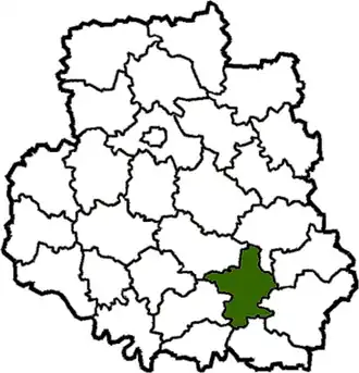 Тростянецкий район на карте