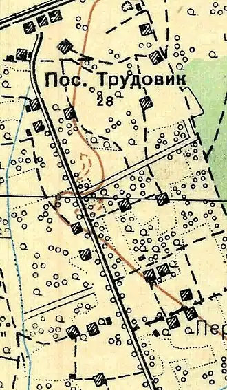 План посёлка Трудовик. 1931 год