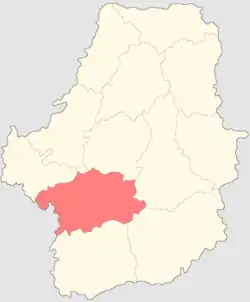 Чернский уезд на карте