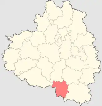 Каменский район на карте