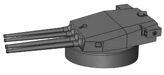 Башенная установка 380-мм орудий Model 1935 линкоров типа «Ришельё»