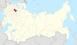 Тверская губерния на карте