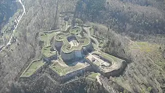 Вид на крепость с высоты птичьего полёта