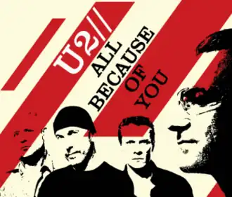 Обложка сингла U2 «All Because of You» (2005)