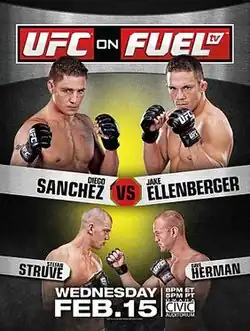 Постер UFC on Fuel TV:Санчес - Элленбергер