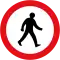 No pedestrians