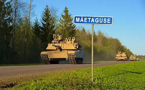 Эстоно-американские учения в Мяэтагузе весной 2015 года