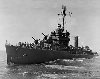 эсминец USS Nelson (DD-623) типа «Гливс»