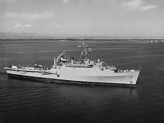 USS Raleigh (LPD-1) в заливе Гуантанамо, 1963 год.