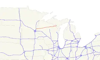АСШ 8 в сети системы автомагистралей США