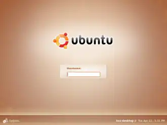 Скриншот программы GNOME Display Manager
