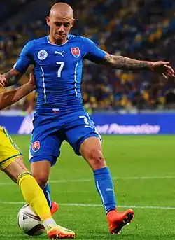 В составе сборной Словакии в 2014 году