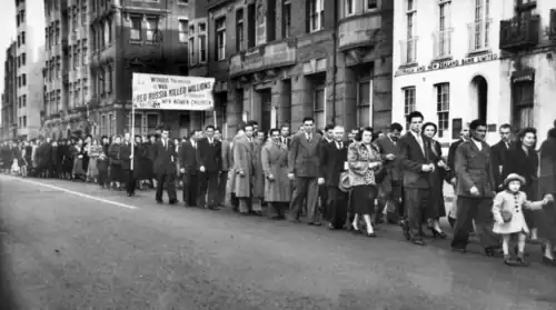 Украинская демонстрация против коммунизма. Сидней, 1953 год