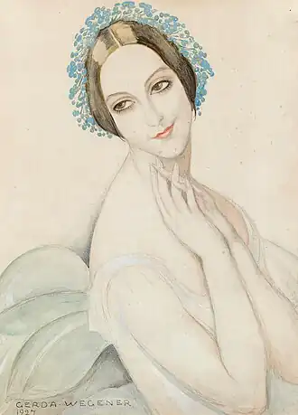 Герда Вегенер. Портрет Уллы Поульсен, 1927 год.