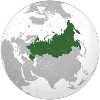 Союзное государство на карте мира.Светло-зелёным обозначены территории, международно признанные частью Украины: Крым, аннексированный в 2014 году, и четыре области, частично захваченные и аннексированные в 2022 году.