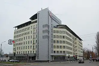 Штаб-квартира банка по улице Автозаводской в Оболонском районе Киева