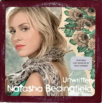 Обложка сингла Наташи Бедингфилд «Unwritten» (2004)