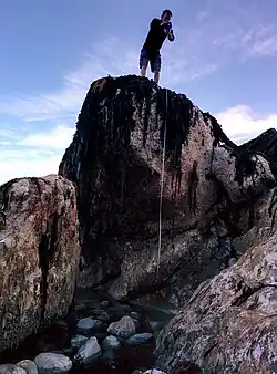 Подъём, измеренный в приливно-отливной зоне в Каикоуре.