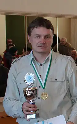 Урмо Ильвес на соревнованиях в волости Кийли (2012)